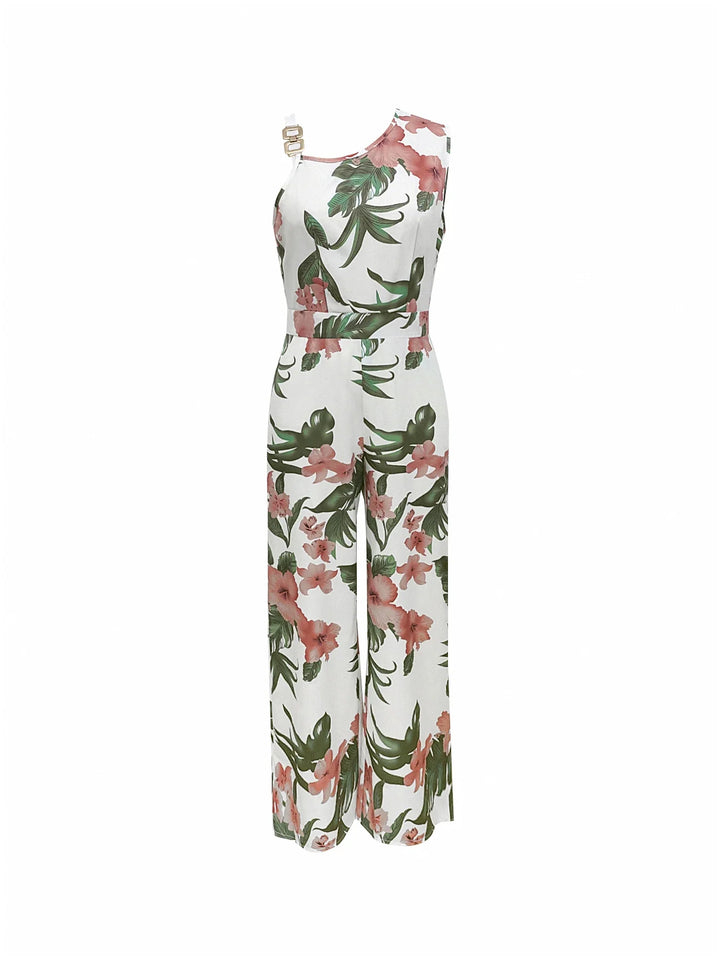 Nana | Women's Floral Wide Leg Jumpsuit