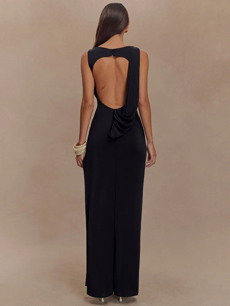 Gretchen | Women's Draped Maxi Dress