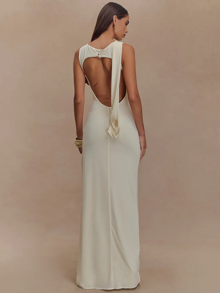 Gretchen | Women's Draped Maxi Dress
