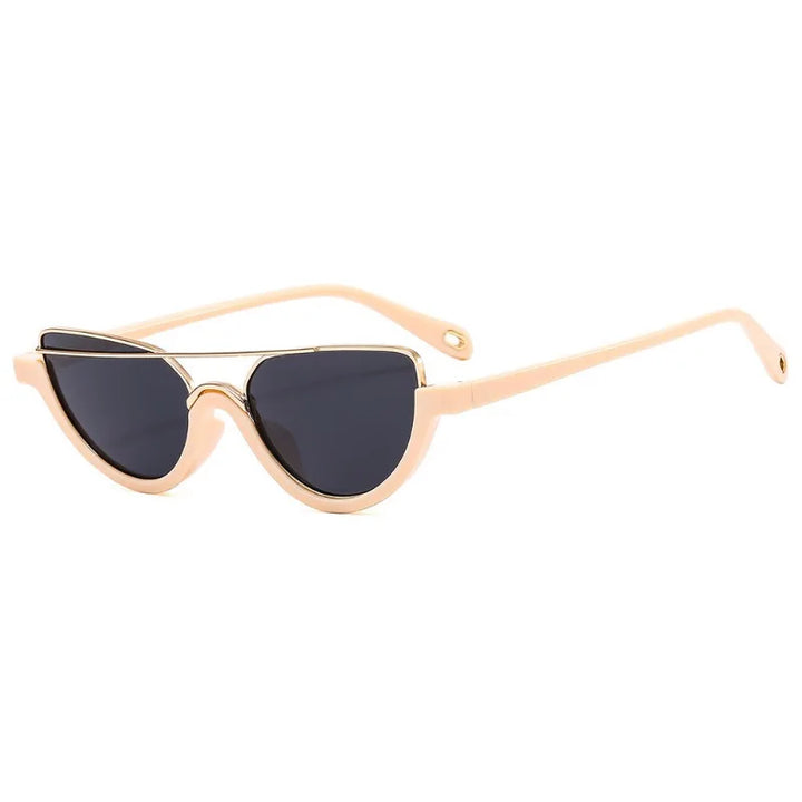 Trisha | Women's Cat-Eye Sunglasses with Metal Brow Bar
