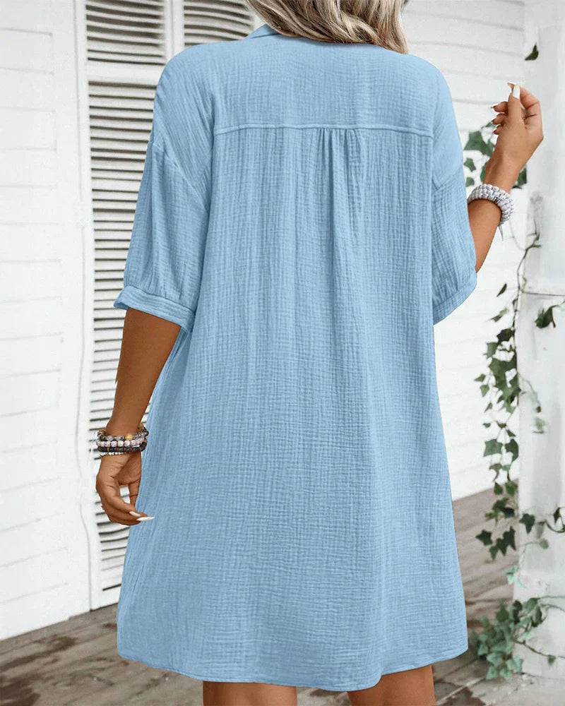 Lexa | Women's Button Down Shirt Dress with Relaxed Fit