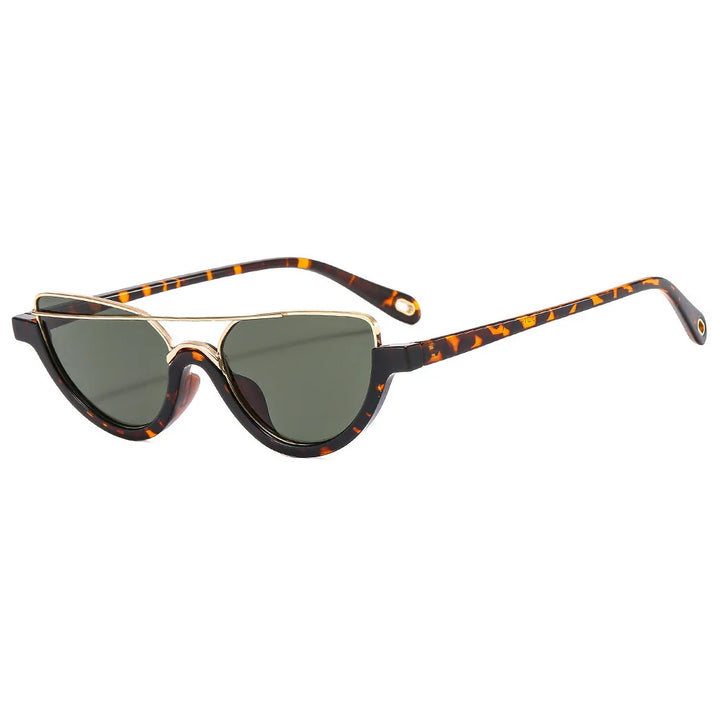 Trisha | Women's Cat-Eye Sunglasses with Metal Brow Bar