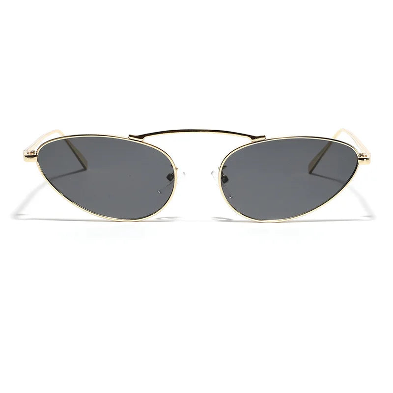 Sue | Women's Metal Cat-Eye Sunglasses with UV Protection