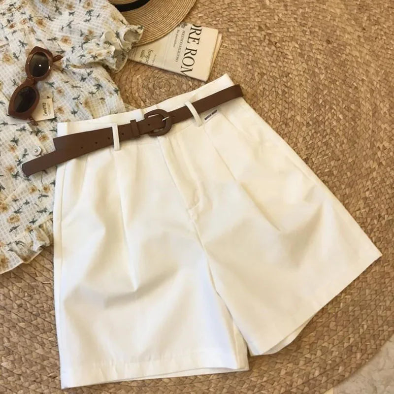 Audrie | Women's Pleated Wide Leg Shorts