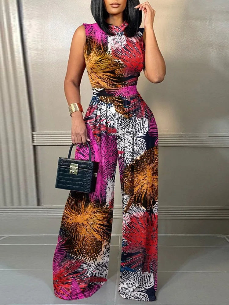 Inge | Women's Sleeveless Wide Leg Jumpsuit
