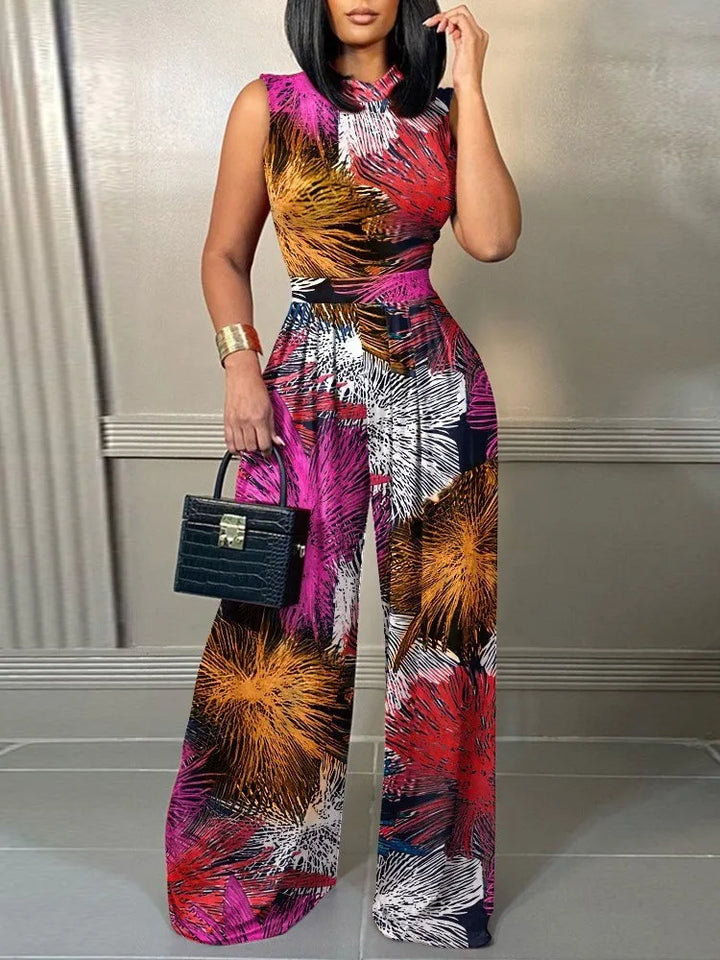 Inge | Women's Sleeveless Wide Leg Jumpsuit