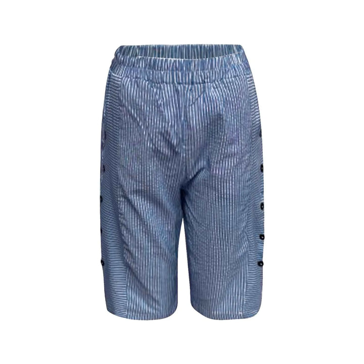 Jennifer | Women's Striped Linen Bermuda Shorts