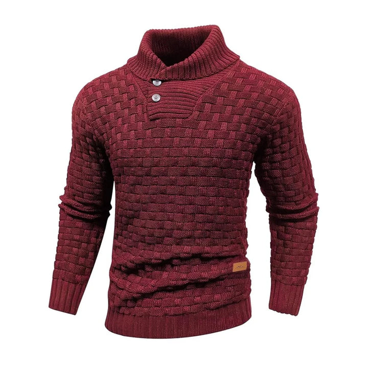 Dustin | Waffle Knit Turtleneck Sweater