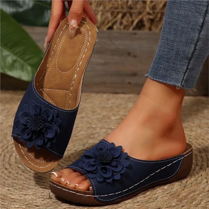 Esmeralda | Women's Slip On Wedge Sandals with Cushioned Comfort