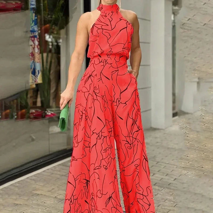 Else | Women's Halter Wide Leg Jumpsuit