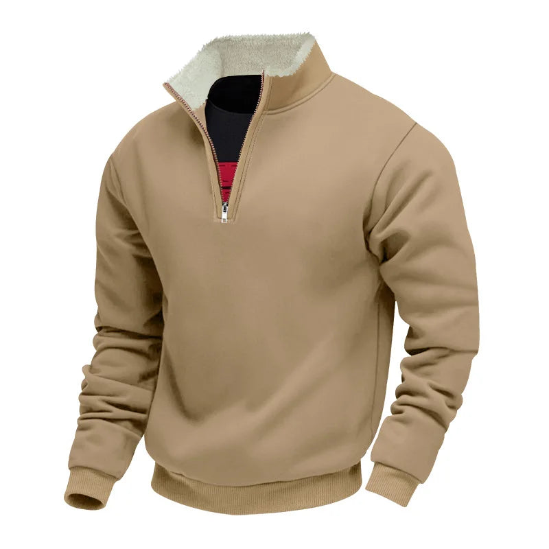 Edcel | Cozy-Lined Quarter Zip Pullover