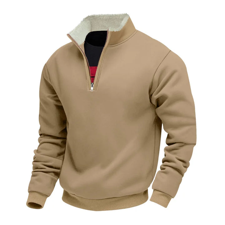 Edcel | Cozy-Lined Quarter Zip Pullover