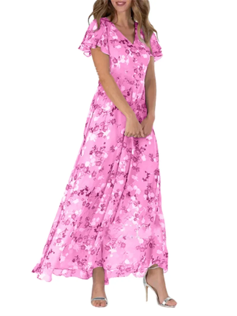 Denice | Women's Floral V-Neck Maxi Dress
