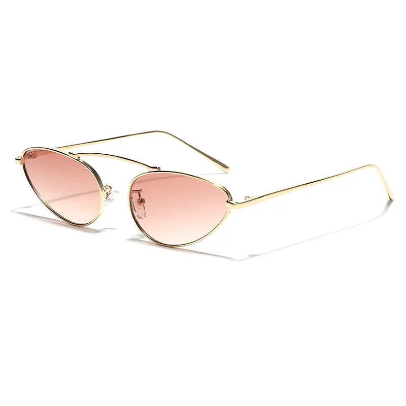 Sue | Women's Metal Cat-Eye Sunglasses with UV Protection