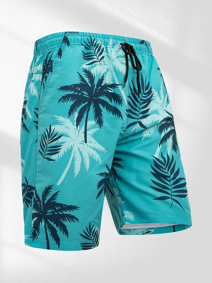 Chad | Men's Palm Print Swim Shorts