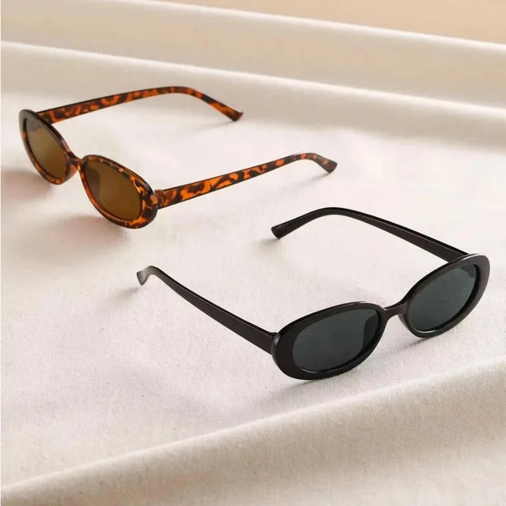 Vera | Women's Vintage Oval Sunglasses with UV Protection