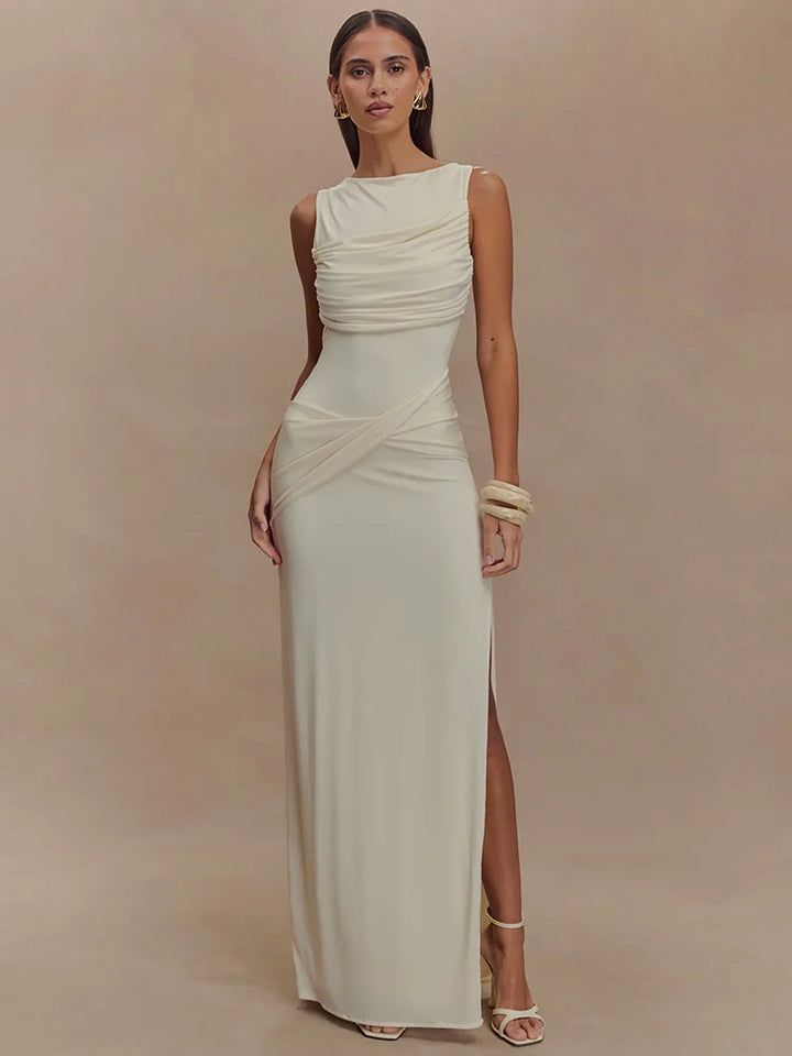 Gretchen | Women's Draped Maxi Dress