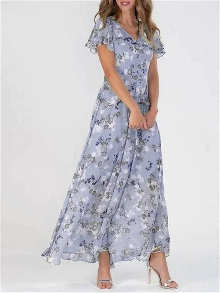 Denice | Women's Floral V-Neck Maxi Dress