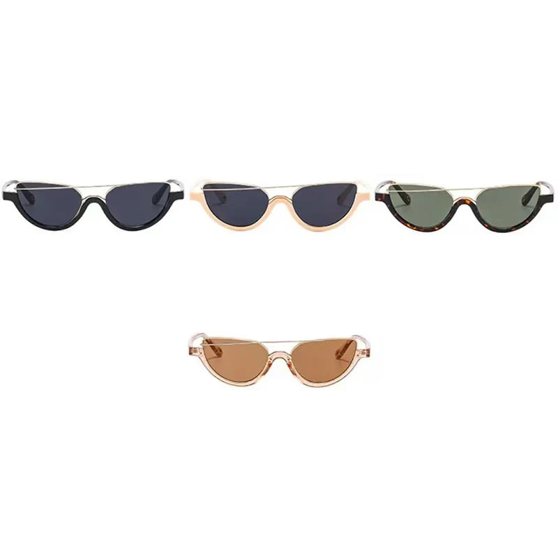 Trisha | Women's Cat-Eye Sunglasses with Metal Brow Bar