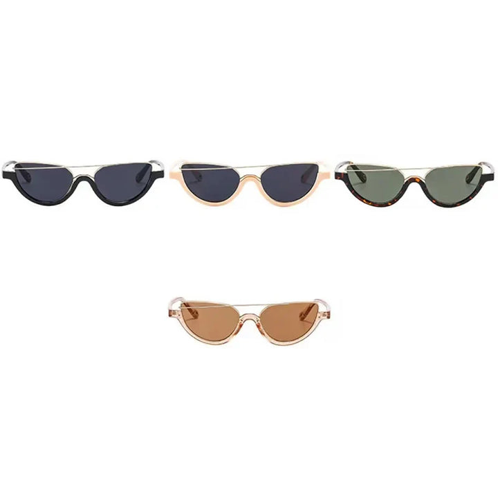 Trisha | Women's Cat-Eye Sunglasses with Metal Brow Bar