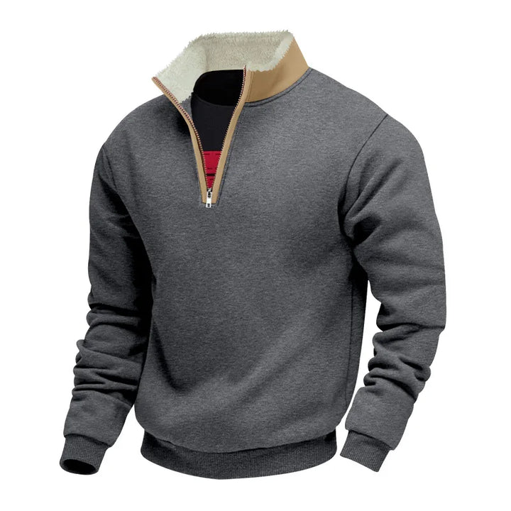Edcel | Cozy-Lined Quarter Zip Pullover