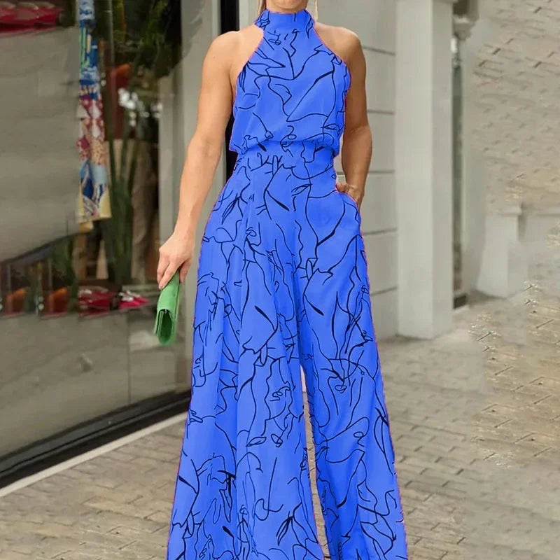 Else | Women's Halter Wide Leg Jumpsuit