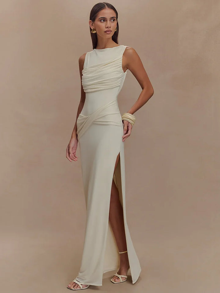 Gretchen | Women's Draped Maxi Dress