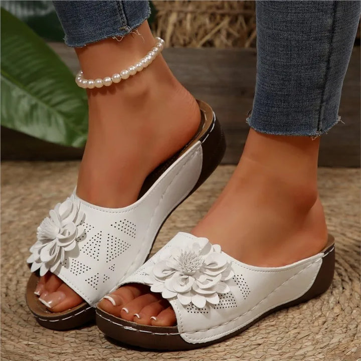 Esmeralda | Women's Slip On Wedge Sandals with Cushioned Comfort