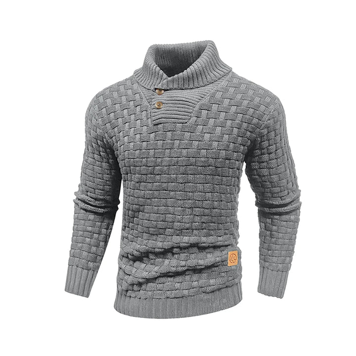 Dustin | Waffle Knit Turtleneck Sweater
