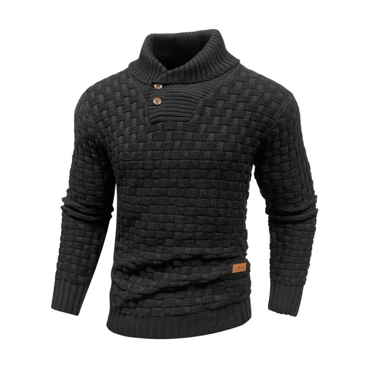 Dustin | Waffle Knit Turtleneck Sweater