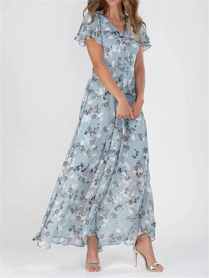 Denice | Women's Floral V-Neck Maxi Dress