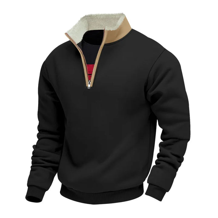Edcel | Cozy-Lined Quarter Zip Pullover
