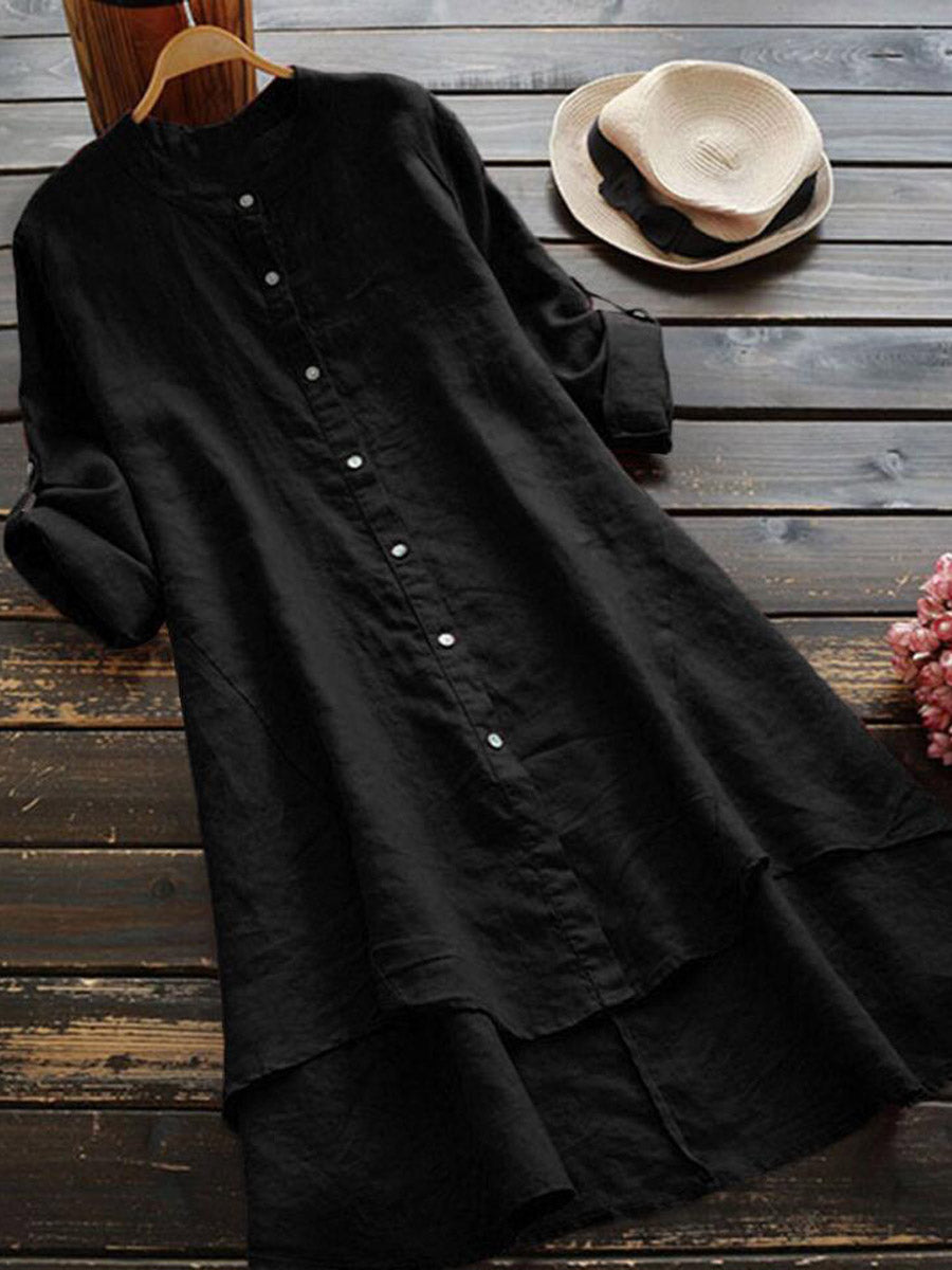 Amanda | Women's Button Front Midi Dress