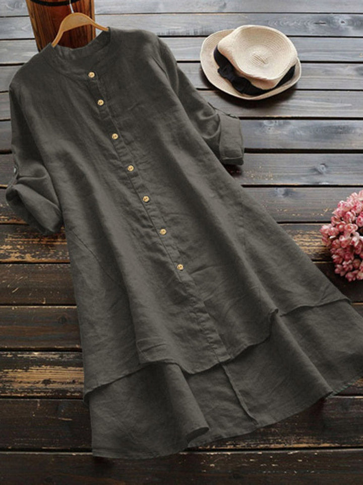Amanda | Women's Button Front Midi Dress