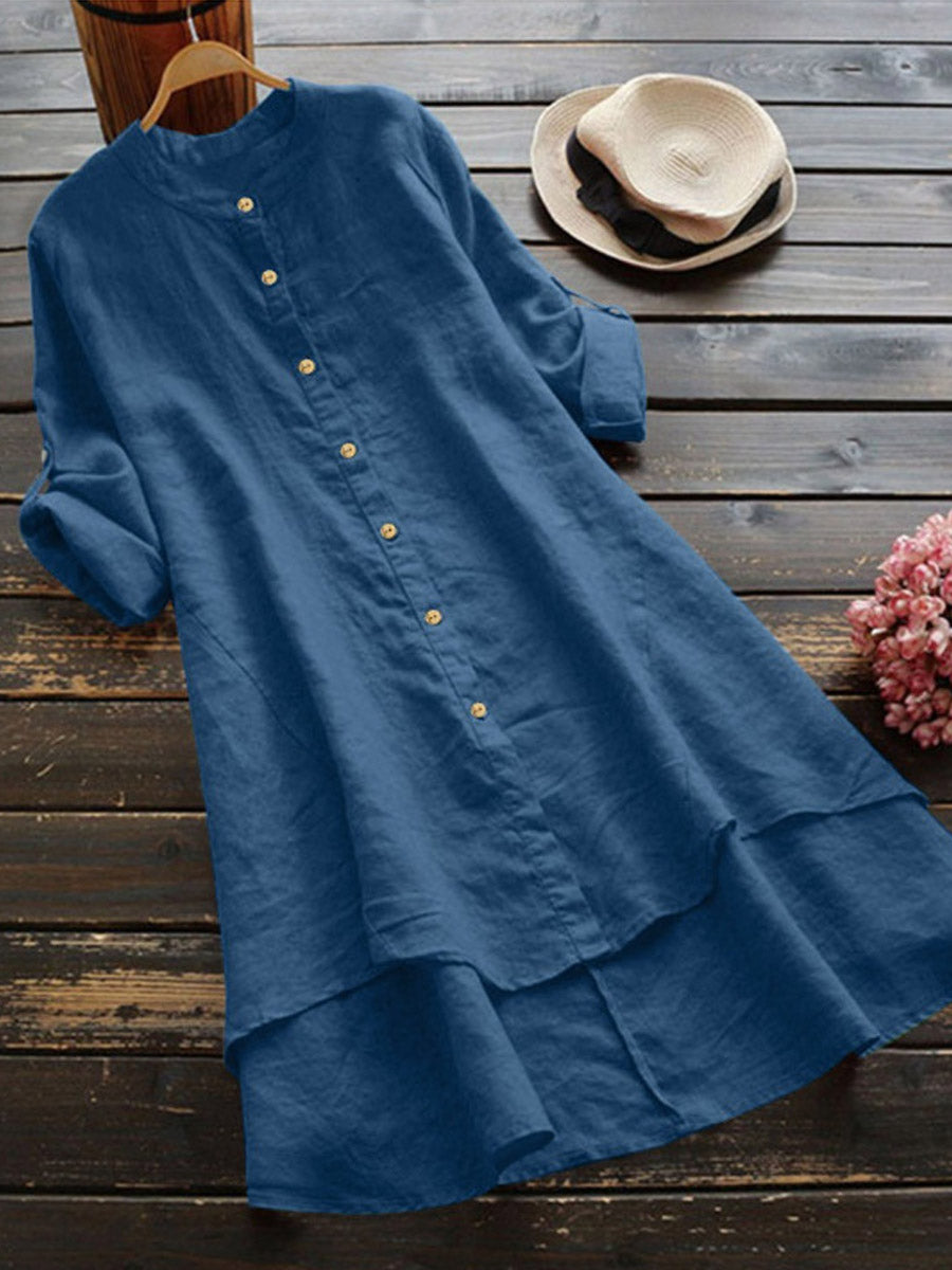 Amanda | Women's Button Front Midi Dress
