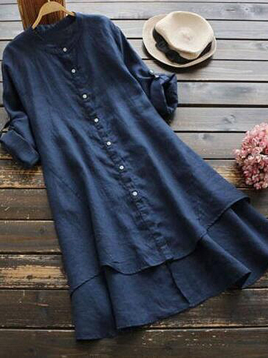 Amanda | Women's Button Front Midi Dress