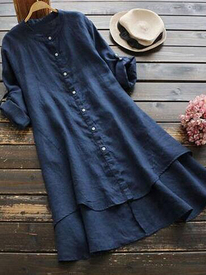 Amanda | Women's Button Front Midi Dress