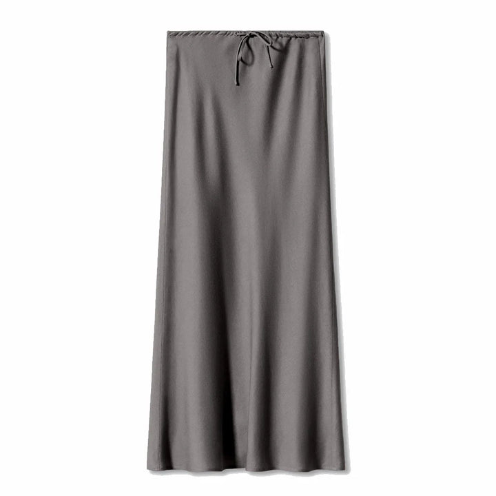 Gwyneth | Women's Satin Drawstring Maxi Skirt