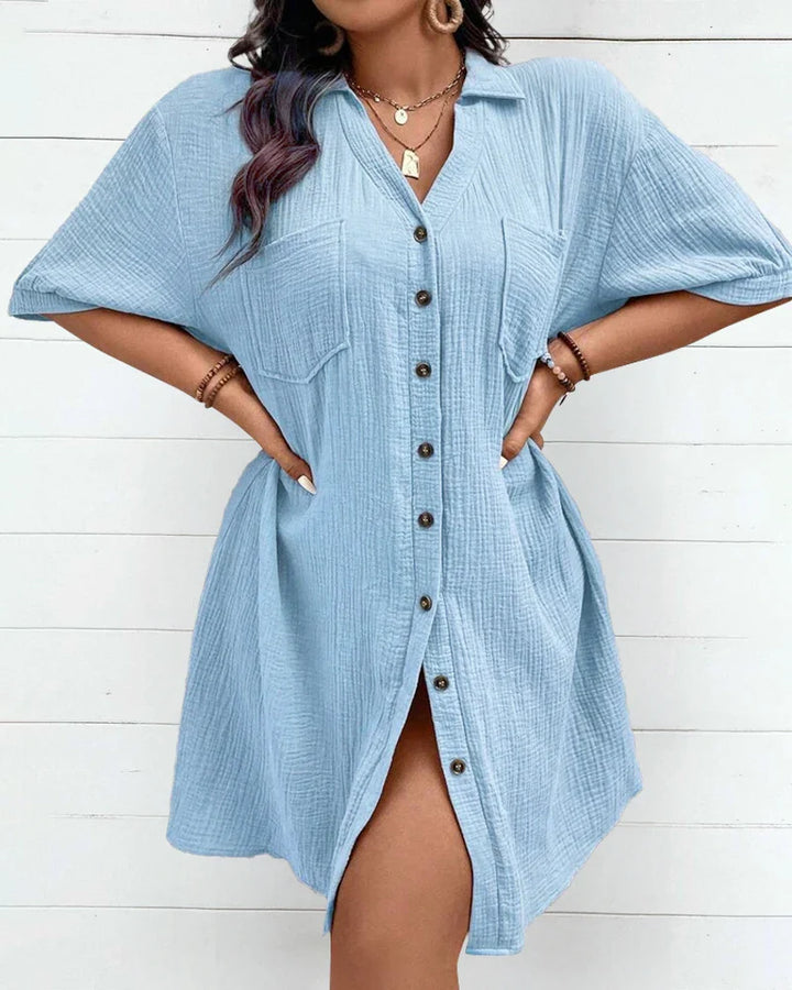 Lexa | Women's Button Down Shirt Dress with Relaxed Fit