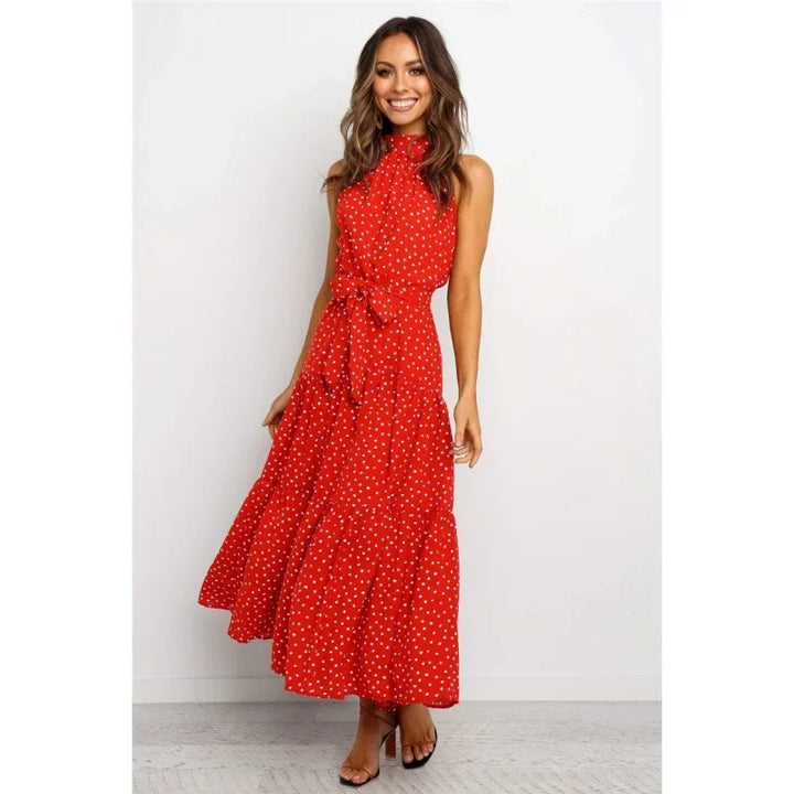 Shaira | Women's Halter Maxi Dress