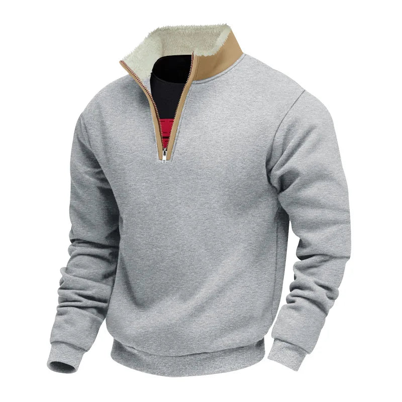 Edcel | Cozy-Lined Quarter Zip Pullover