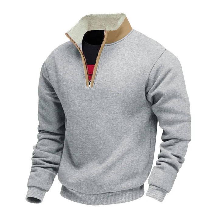 Edcel | Cozy-Lined Quarter Zip Pullover