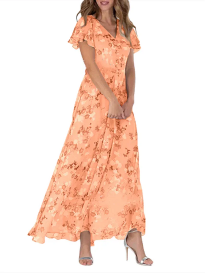 Denice | Women's Floral V-Neck Maxi Dress