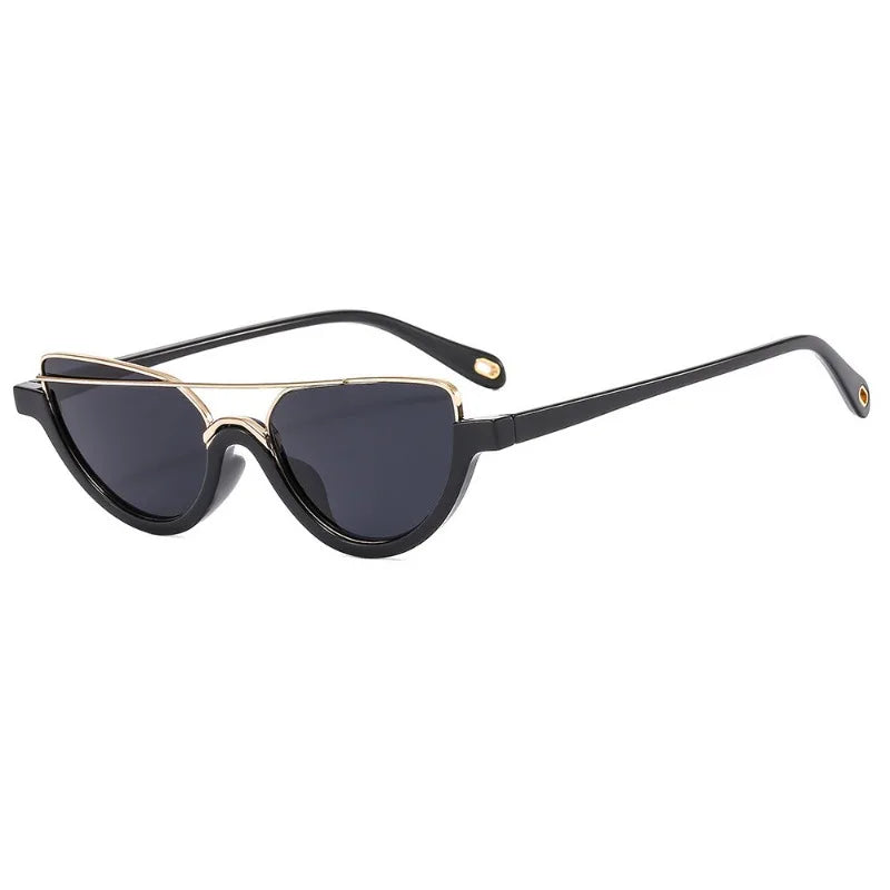 Trisha | Women's Cat-Eye Sunglasses with Metal Brow Bar