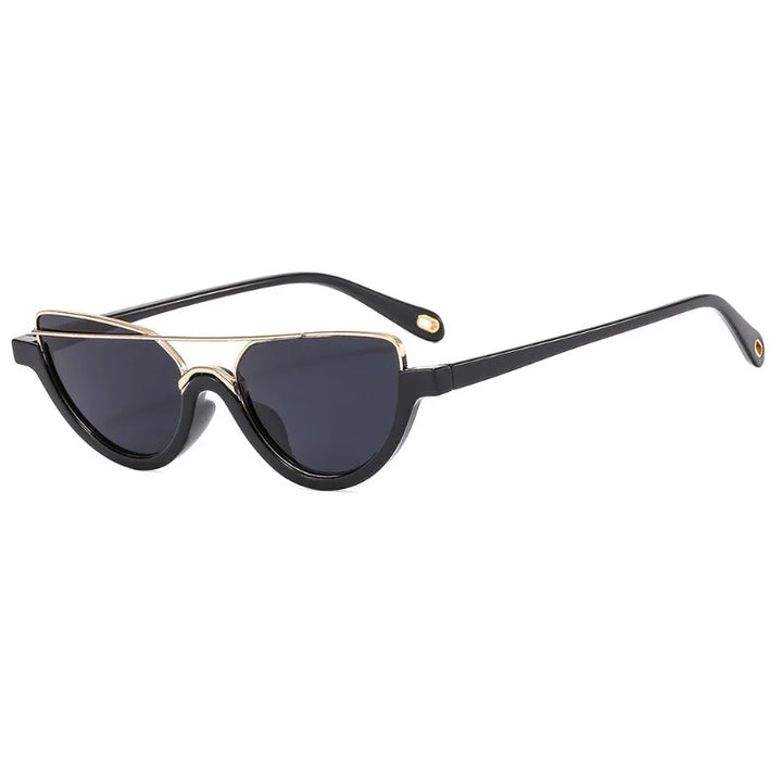 Trisha | Women's Cat-Eye Sunglasses with Metal Brow Bar