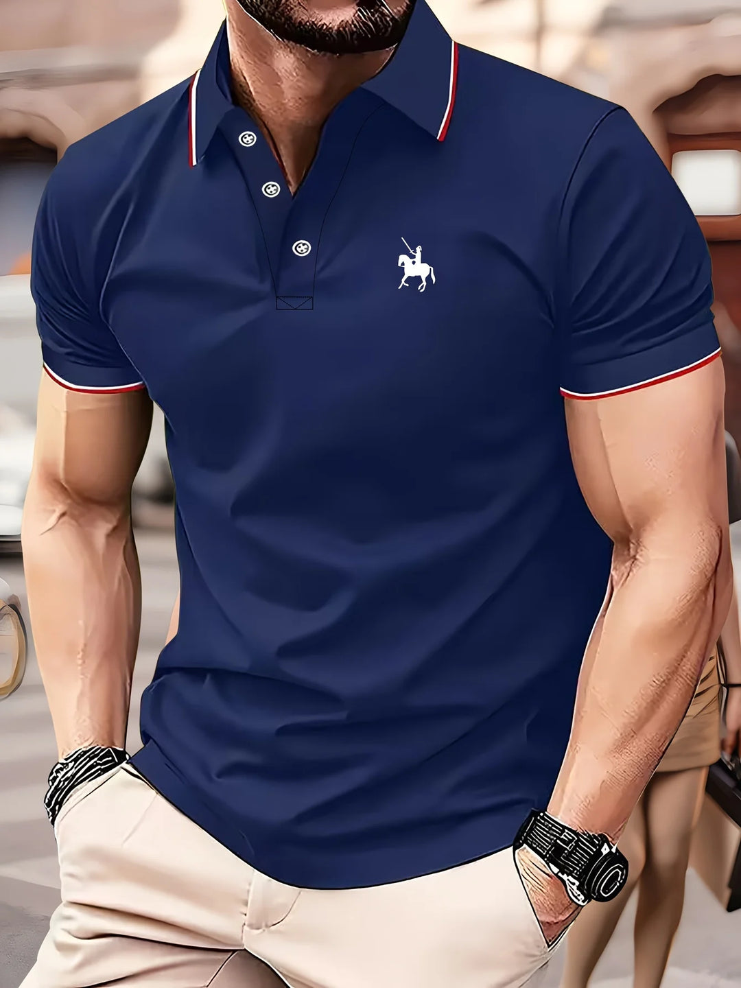 Martin | Men's Printed Polo Shirt