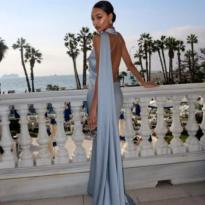 Diona | Women's Satin One Shoulder Wedding Guest Maxi Dress