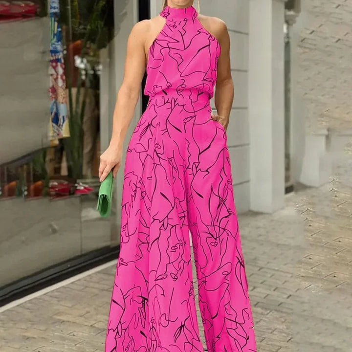 Else | Women's Halter Wide Leg Jumpsuit