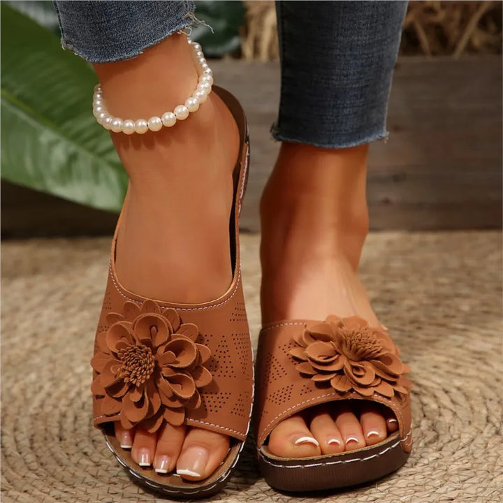 Esmeralda | Women's Slip On Wedge Sandals with Cushioned Comfort