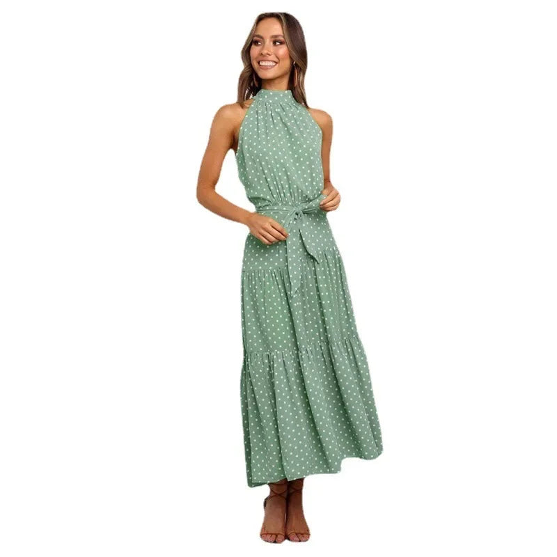 Shaira | Women's Halter Maxi Dress